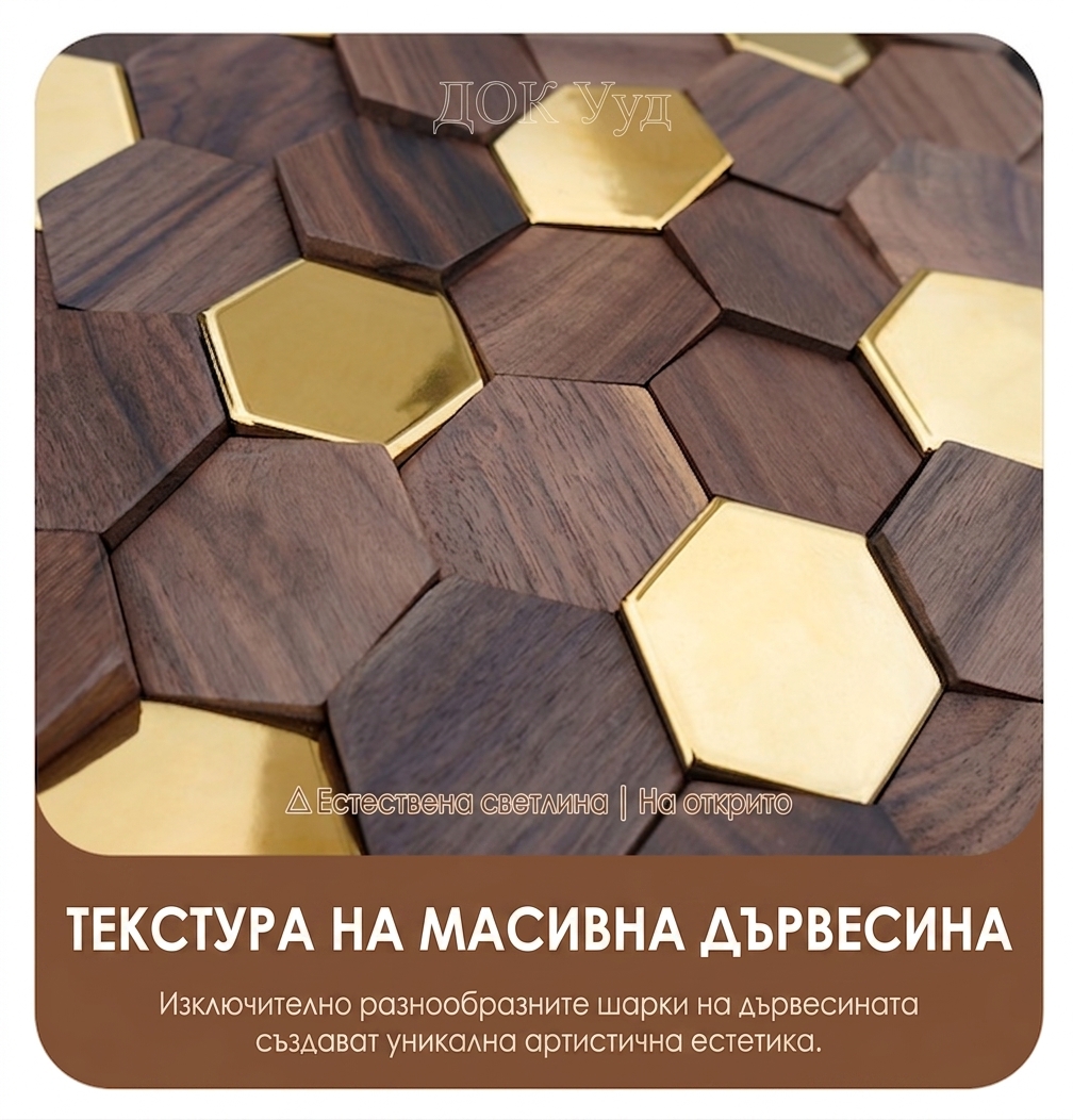 3D естествена дървесина